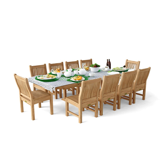 The Bahama Sahara 11-Pieces 8' Rectangular Dining Set