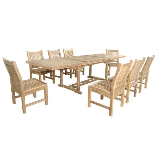The Bahama Sahara 9-Pieces 10' Rectangular Dining Set