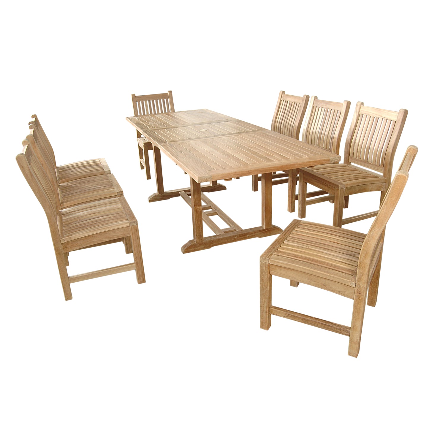 The Bahama Sahara 9-Pieces 8' Rectangular Dining Set