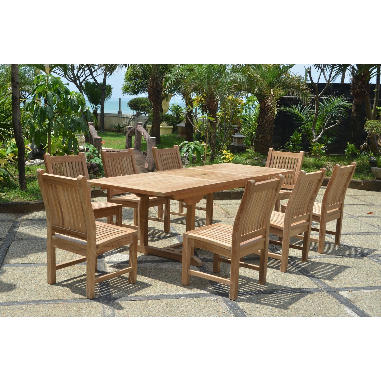 The Bahama Sahara 9-Pieces 8' Rectangular Dining Set