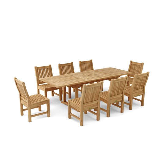 The Bahama Sahara 9-Pieces 8' Rectangular Dining Set