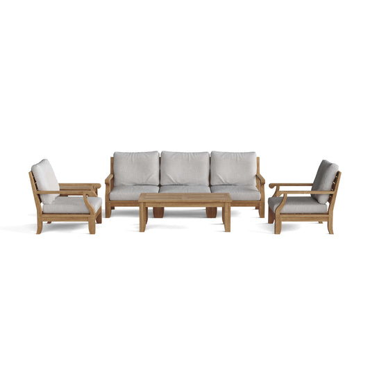 The Riviera Luxe 7-Pieces Modular Set With Rectangular- Table B