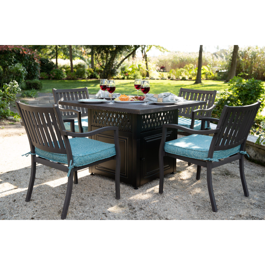 The Benjamin Dual Heat LP Gas Outdoor Firepit & Patio Heater