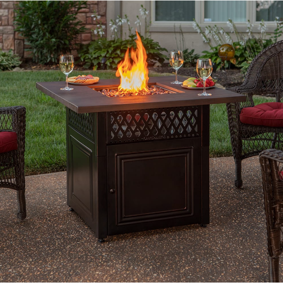 The Donovan Dual Heat LP Gas Fire Pit