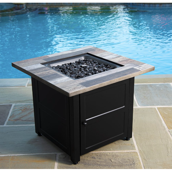 The Cayden Square Gas Fire Table