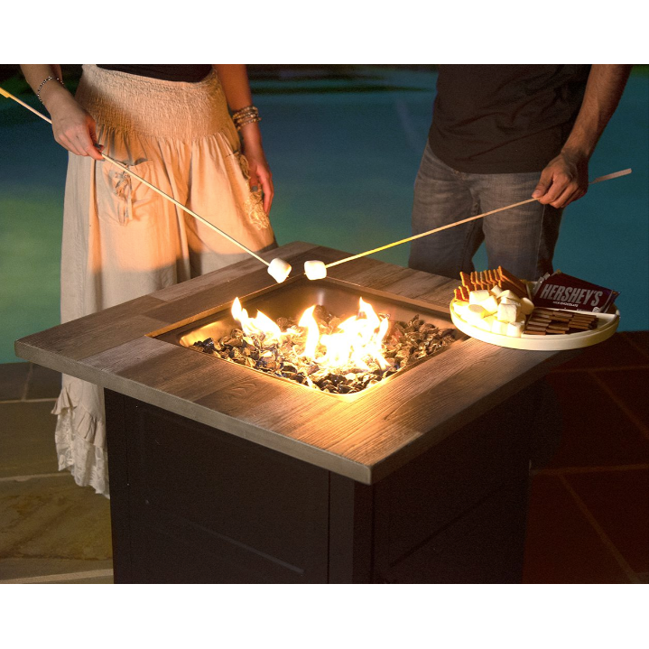 The Cayden Square Gas Fire Table