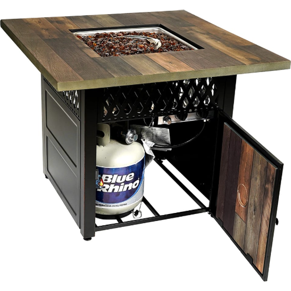 The Harris LP Gas Outdoor Fire Pit with DualHeat Technology