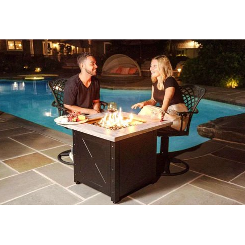 The Mason Square Gas Outdoor Fire Pit