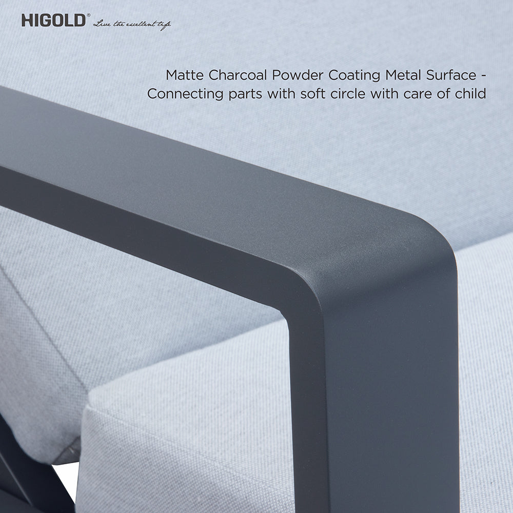 HIGOLD Nofi Aluminum Outdoor Chaise Lounge