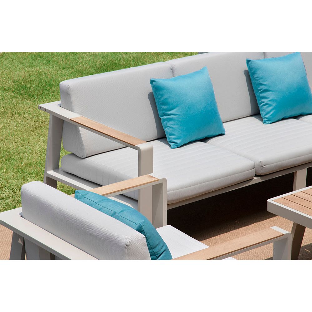 HIGOLD Nofi Aluminum Patio Sofa Coastal for 5
