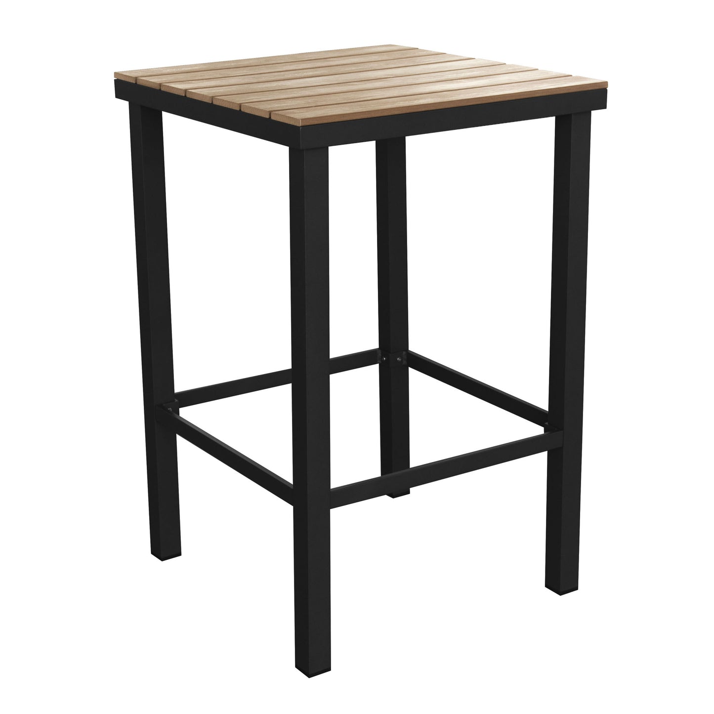 HIGOLD Carlo 5 Pieces Imitated Wood Outdoor Aluminum Pub Set