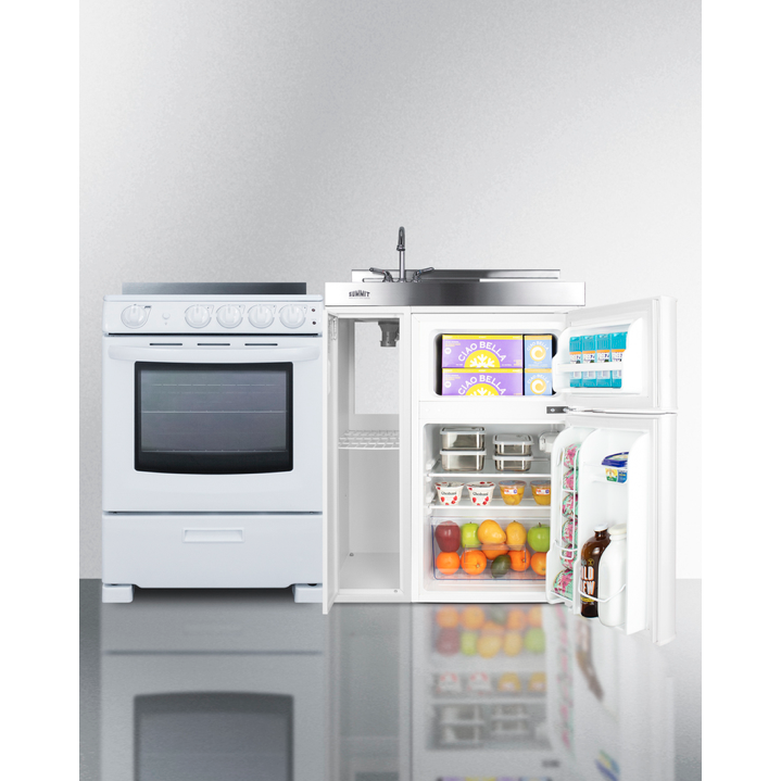 The 54" Wide All-in-One Kitchenette with Electric Range