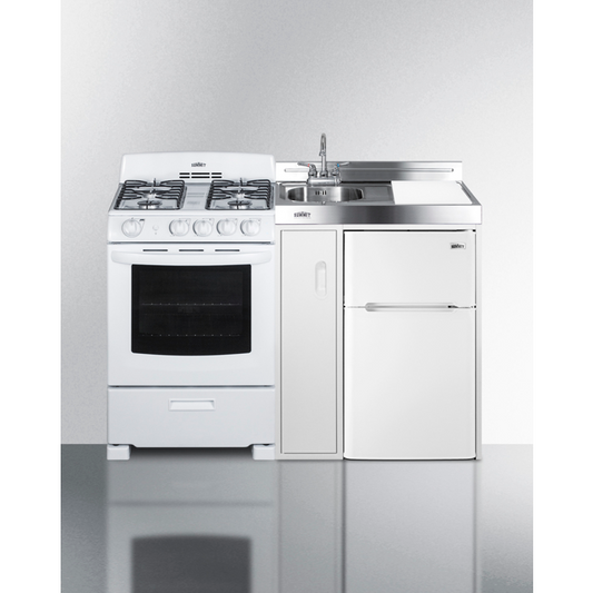 The 54" Wide All-in-One Kitchenette with Gas Range