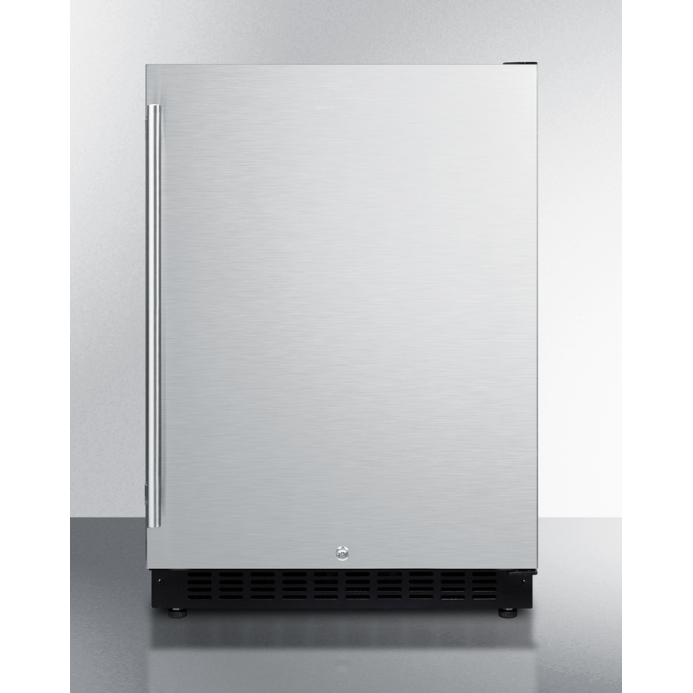 The 24" Wide Built-In All-Refrigerator- Stainless Steel Door/ Cabinet
