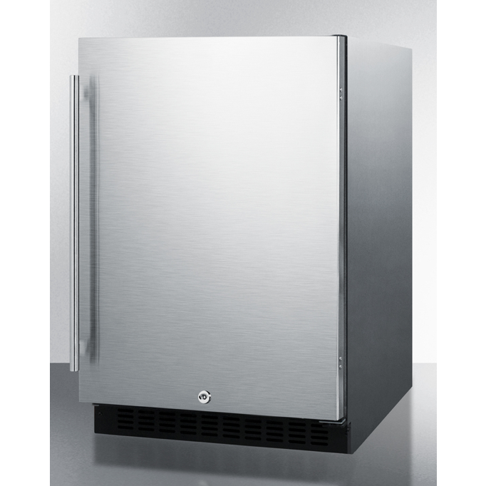 The 24" Wide Built-In All-Refrigerator- Stainless Steel Door/ Cabinet