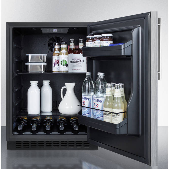 The 24" Wide Built-In All-Refrigerator - Stainless Steel