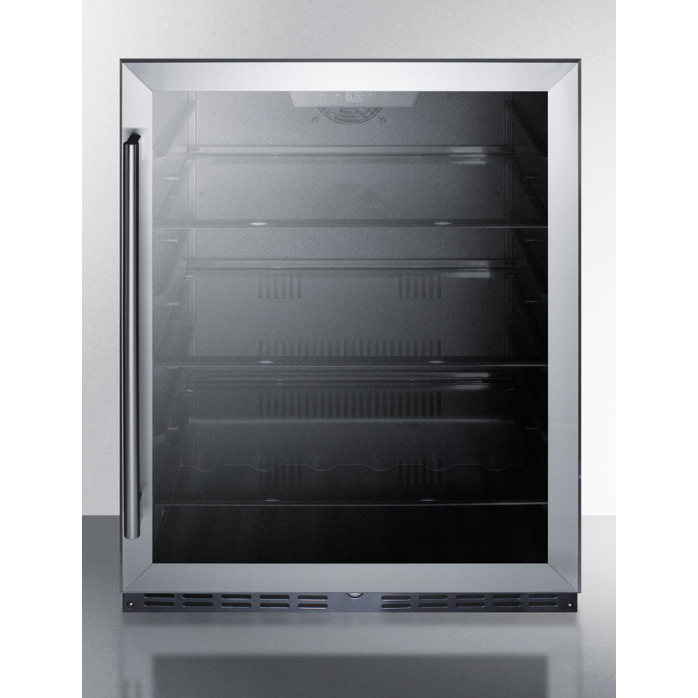 The 24" Wide Built-In Beverage Center- Stainless Steel Cabinet