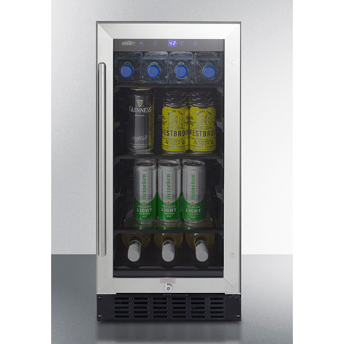 Outback Living | Wide Built-In Beverage Center- Black Cabinet