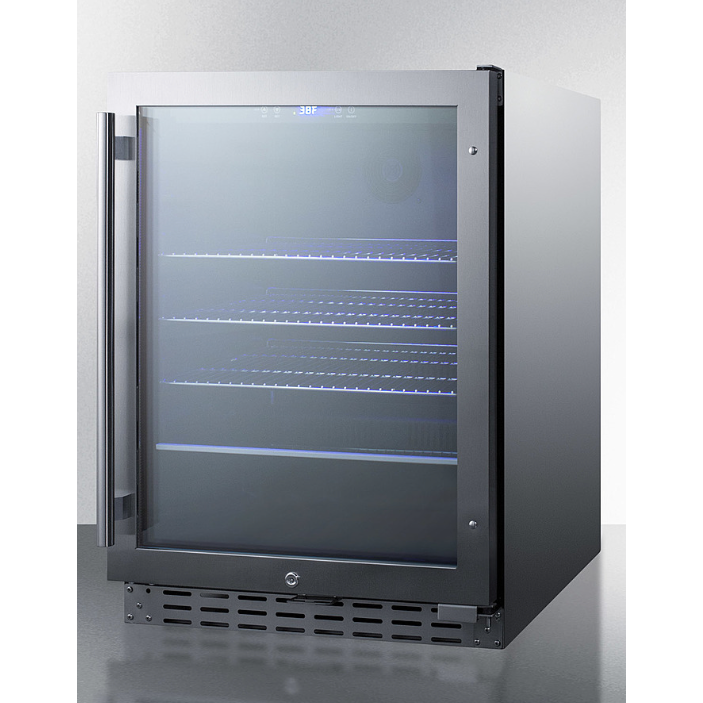 The 24" Wide Built-In Beverage Cooler- Stainless Steel Cabinet