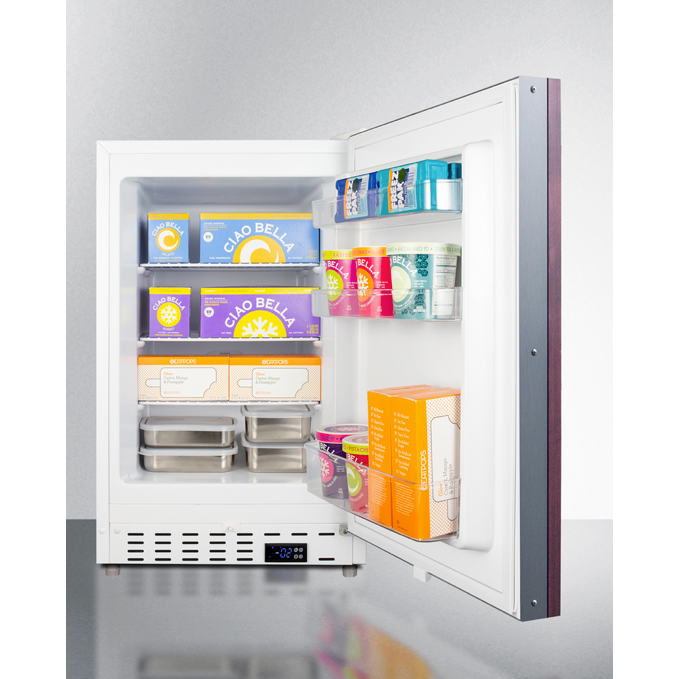 The 20" Wide Built-In All-Freezer- Wooden Panel Ready Door