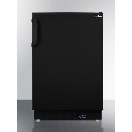 The 20" Wide Built-In All-Freezer- Black Door