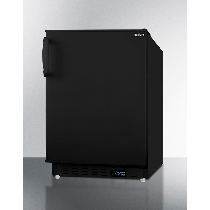 The 20" Wide Built-In All-Freezer- Black Door