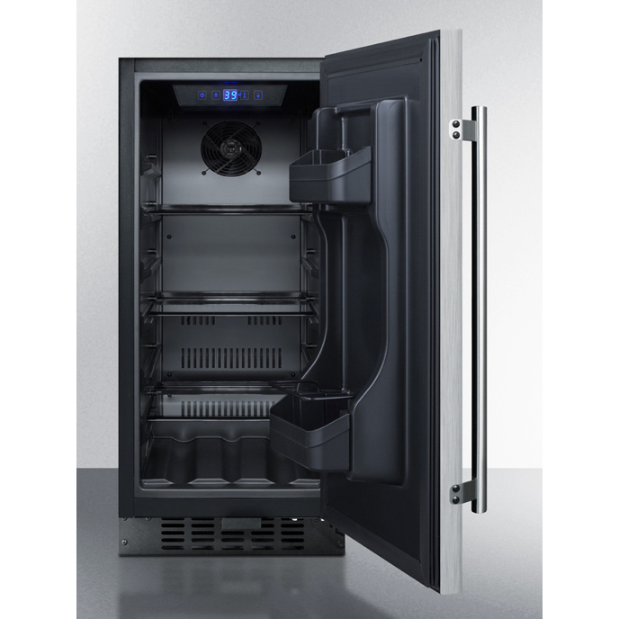 Outback Living | Wide Built-In Refrigerator-Stainless Steel Door