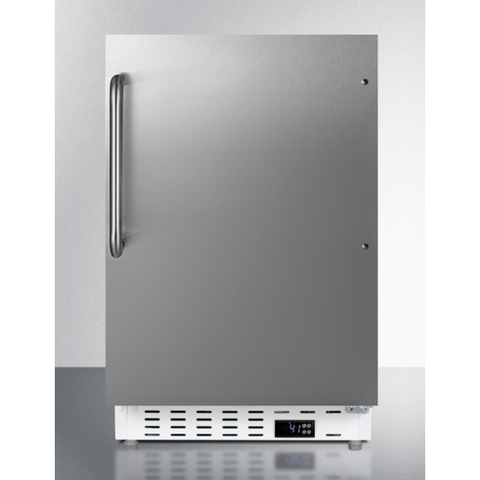 The 20" Wide Built-In All-Refrigerator- Stainless Steel Door