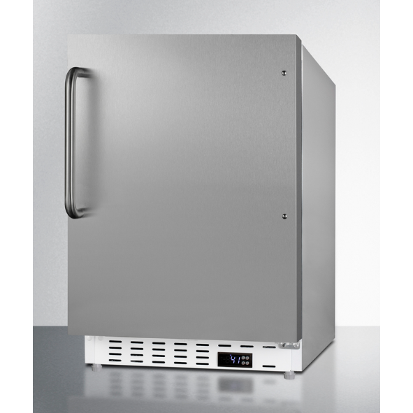 The 20" Wide Built-In All-Refrigerator- Stainless Steel Door