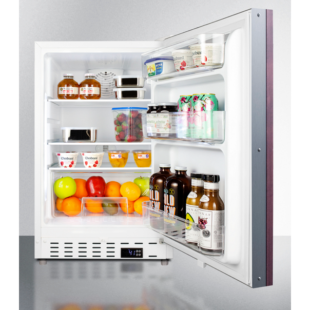 The 20" Wide Built-In All-Refrigerator- Wooden Panel Ready Door