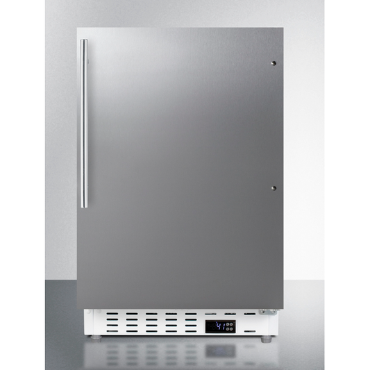 The 20" Wide Built-In All-Refrigerator- White Cabinet
