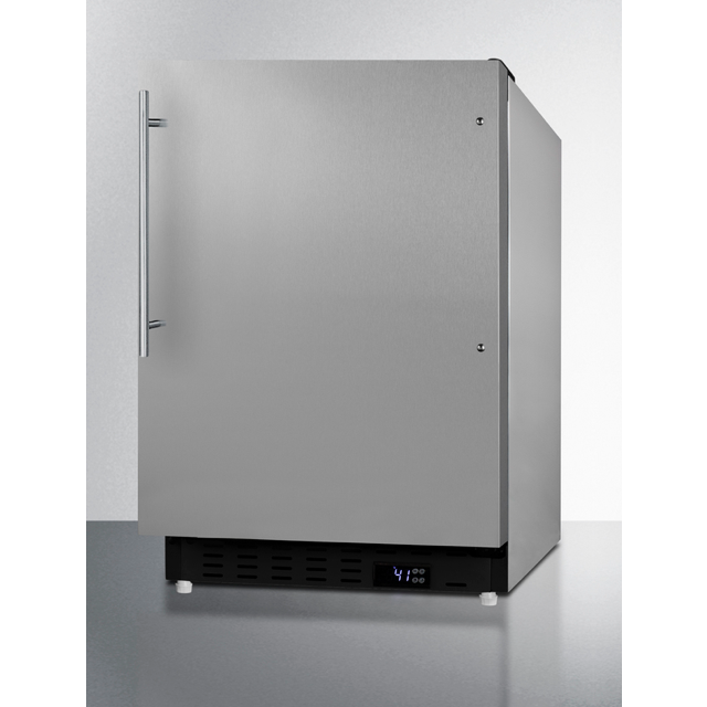 The 20" Wide Built-In All-Refrigerator- Stainless Steel Door/Cabinet