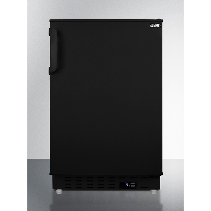 The 20" Wide Built-In All-Refrigerator- Black Door
