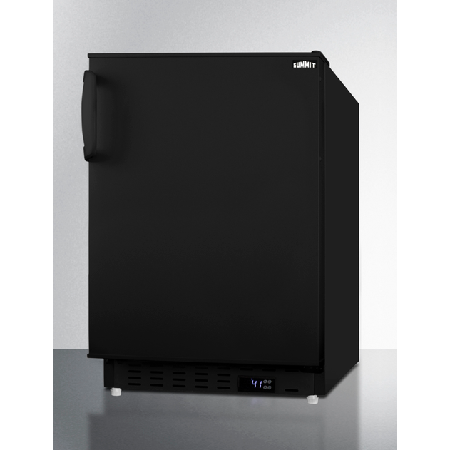 The 20" Wide Built-In All-Refrigerator- Black Door