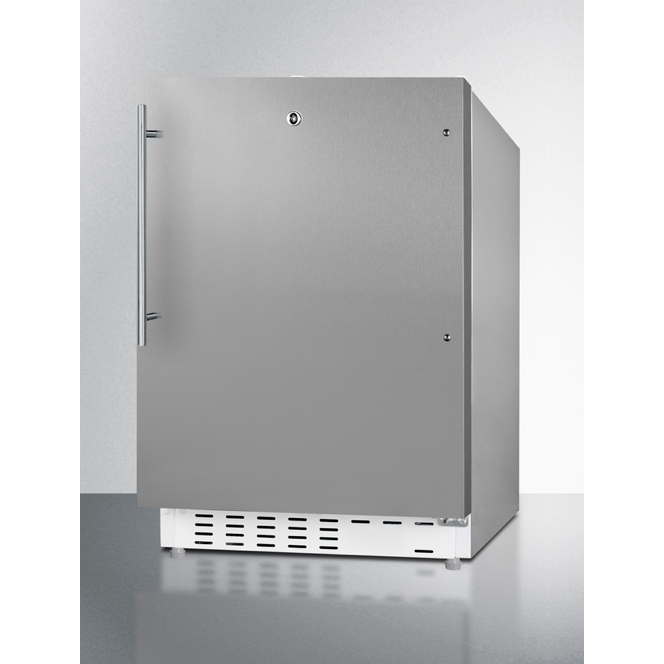 The 20" Wide Built-in Refrigerator-Freezer- Stainless Steel Door/ Cabinet