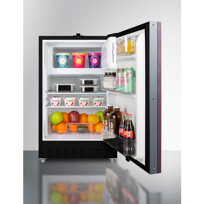 The 20" Wide Built-in Refrigerator & Freezer- Wooden Panel Ready Door