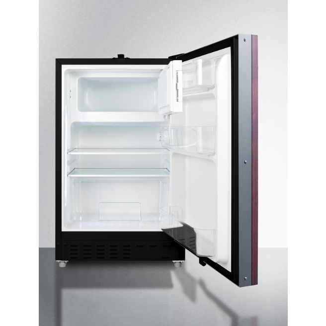 The 20" Wide Built-in Refrigerator & Freezer- Wooden Panel Ready Door