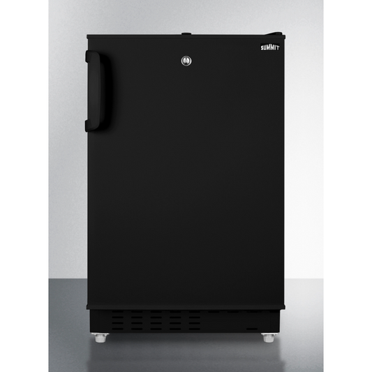 The 20" Wide Built-in Refrigerator & Freezer- Black Door