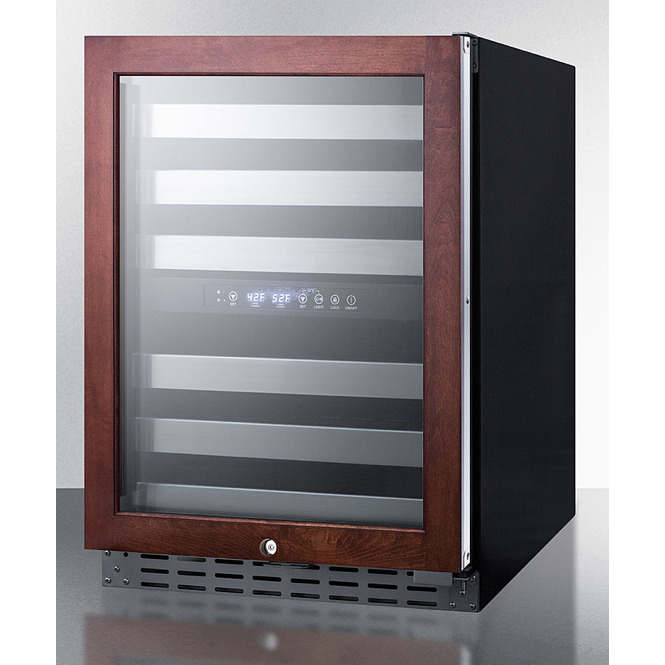 The 24" Wide Built-In Wine Cellar- Glass/ Wooden Panel Ready Door