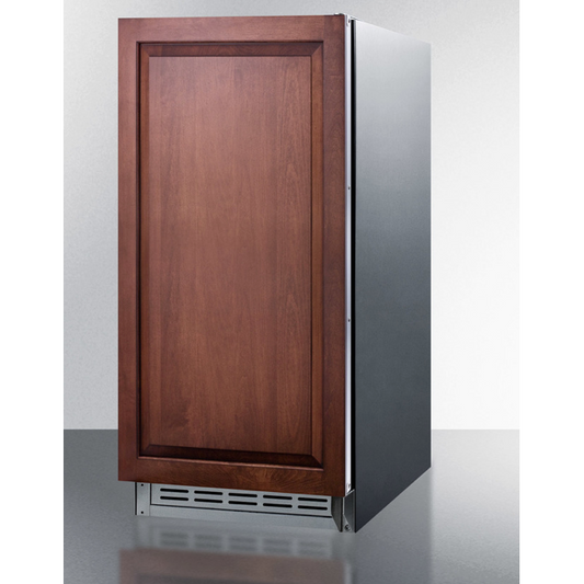 Outback Livings | The 12lb. Drain Free Ice maker - Wooden Panel Ready Door