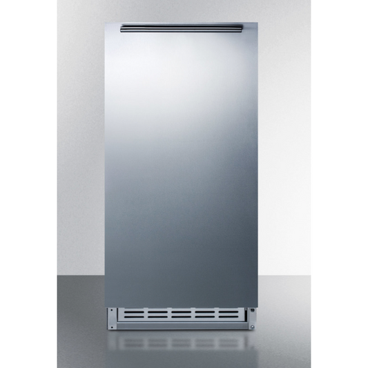 Outback Livings | The 12lb. Drain Free Icemaker - Stainless Steel Cabinet and Door