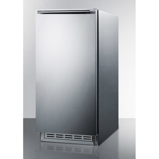 Outback Livings | The 12lb. Drain Free Icemaker- Stainless Steel Cabinet & Door