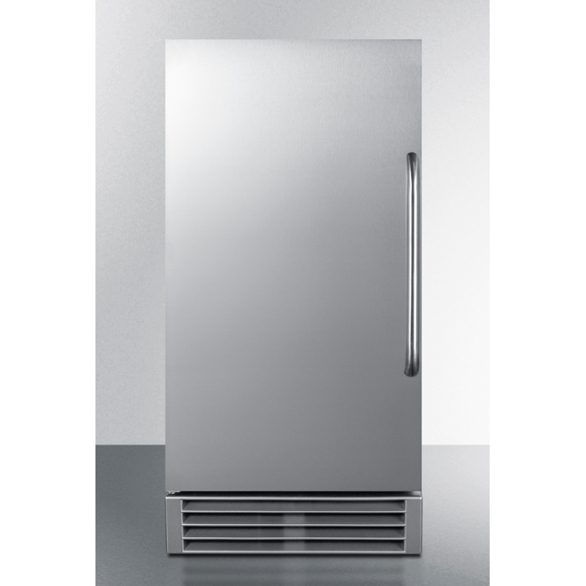 The 32" Built-In 50 lb. Clear Icemaker- Stainless Steel Door/ Cabinet