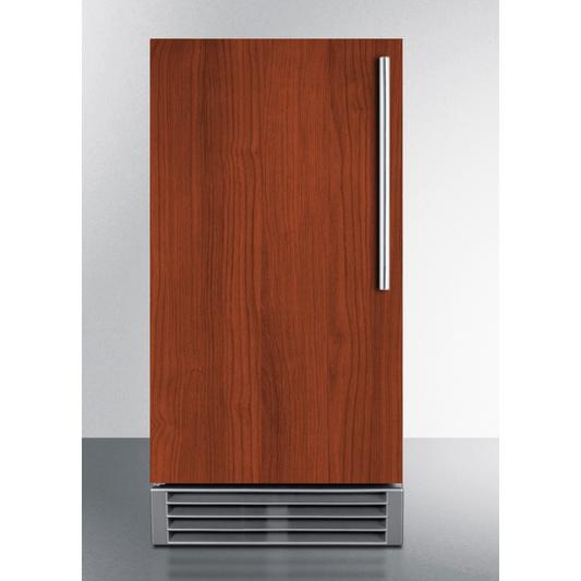 The 32" Built-In 50 lb. Clear Icemaker- Wooden Panel Ready Door