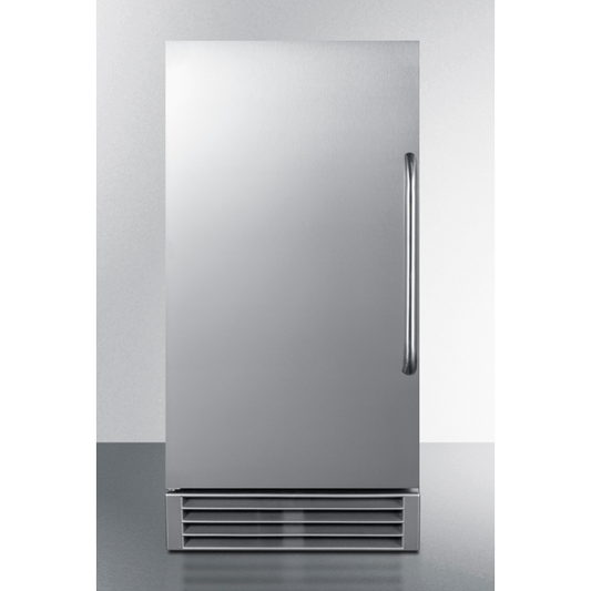 The Built-In 50 lb. Clear Icemaker- Stainless Steel Door/ Cabinet