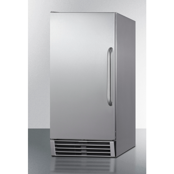 The Built-In 50 lb. Clear Icemaker- Stainless Steel Door/ Cabinet