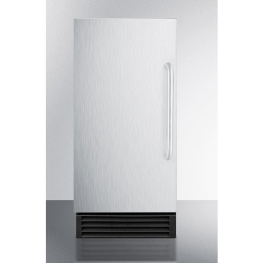 The Built-In 50 lb. Clear Icemaker- Stainless Steel Door
