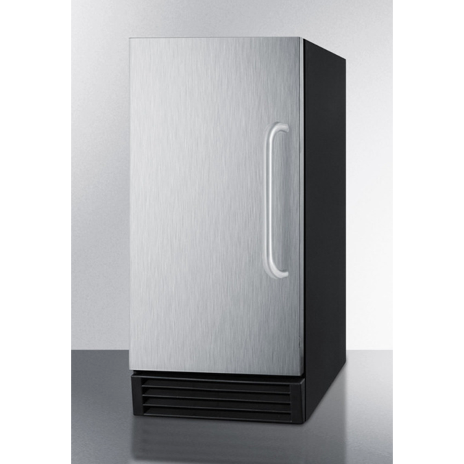 The Built-In 50 lb. Clear Icemaker- Stainless Steel Door