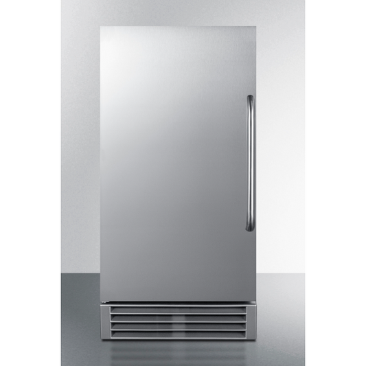 The 33" Built-In Outdoor 50 lb. Clear Icemaker- Stainless Steel Door/Cabinet