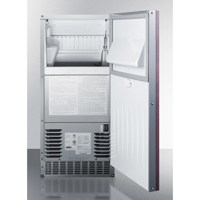 The 62 lb. Clear Outdoor Icemaker- Wooden Panel not Included